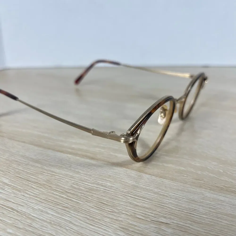 Vintage RARE! Oliver Peoples OP-98 402/BG Sunglasses FRAMES ONLY Gold Tortoise